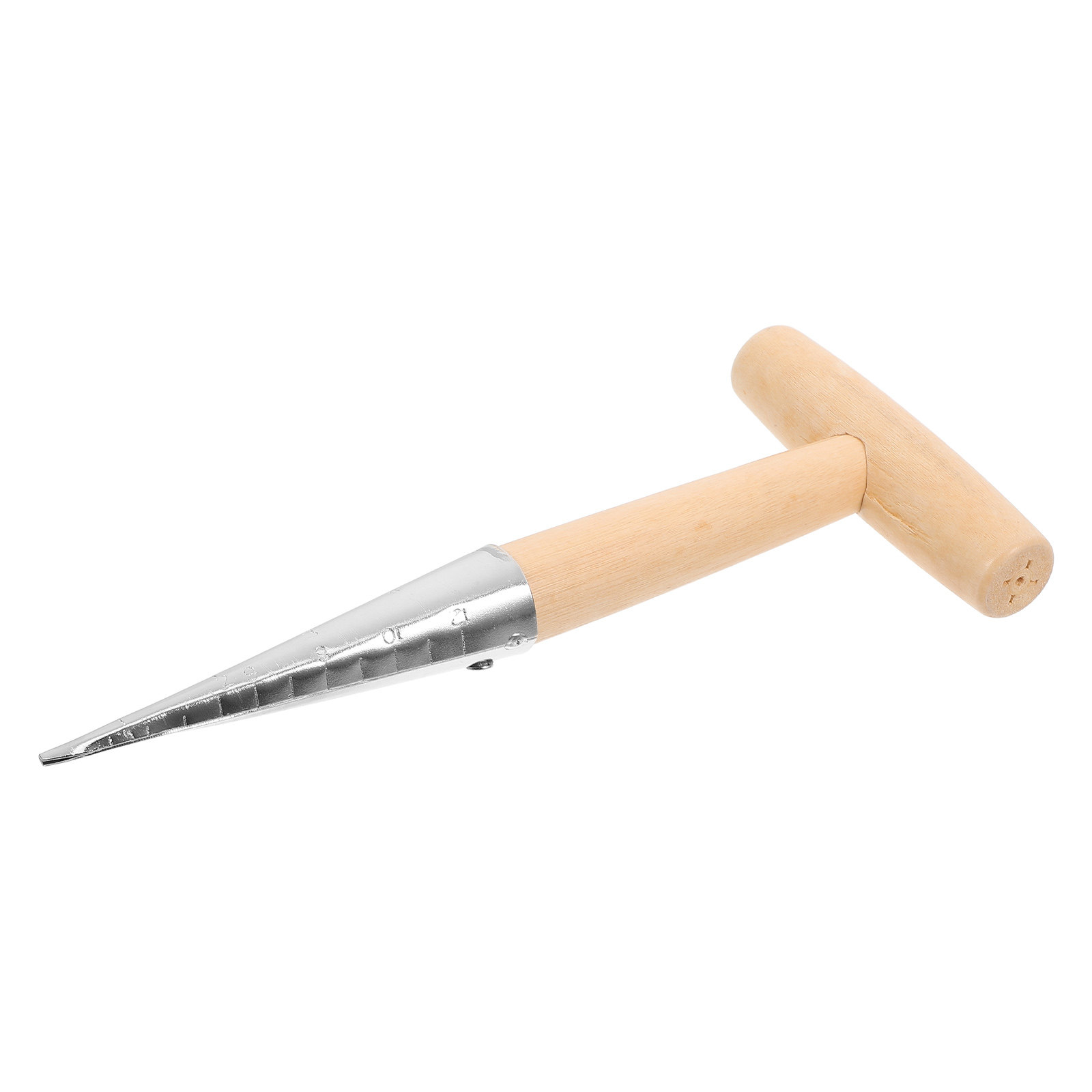 Vegetable Transplanter - T-Handle Planting Hole Puncher Stainless Steel