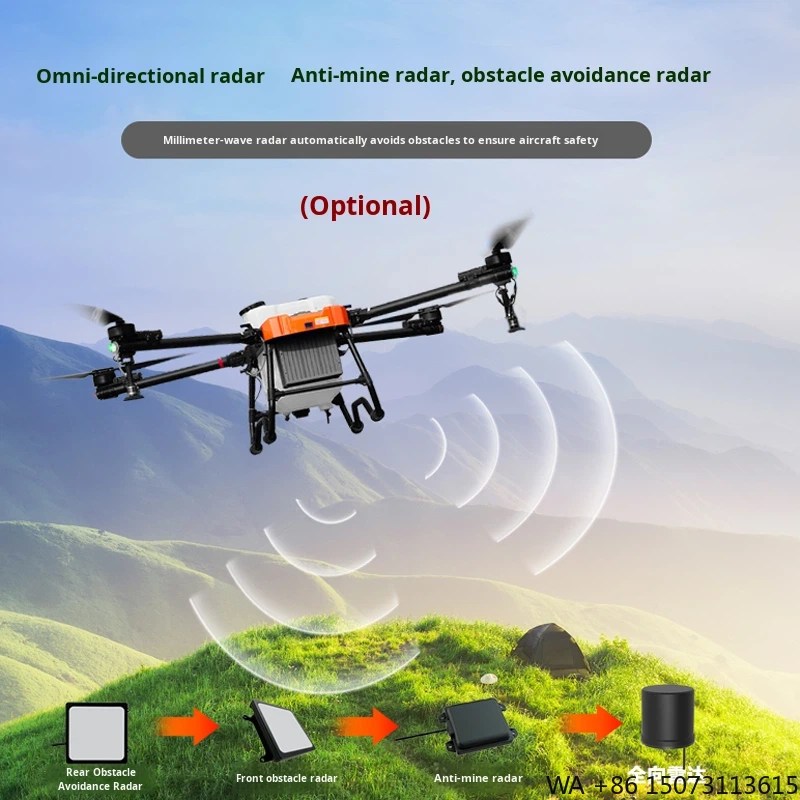 Drone Crop Sprayer - Plastic 4-Axis Agricultural, for Pesticide Fertilizing