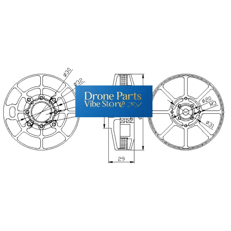 DParts1UA80- KV85/150/175 ESC  - Drone Crop Sprayer recensie en prijs