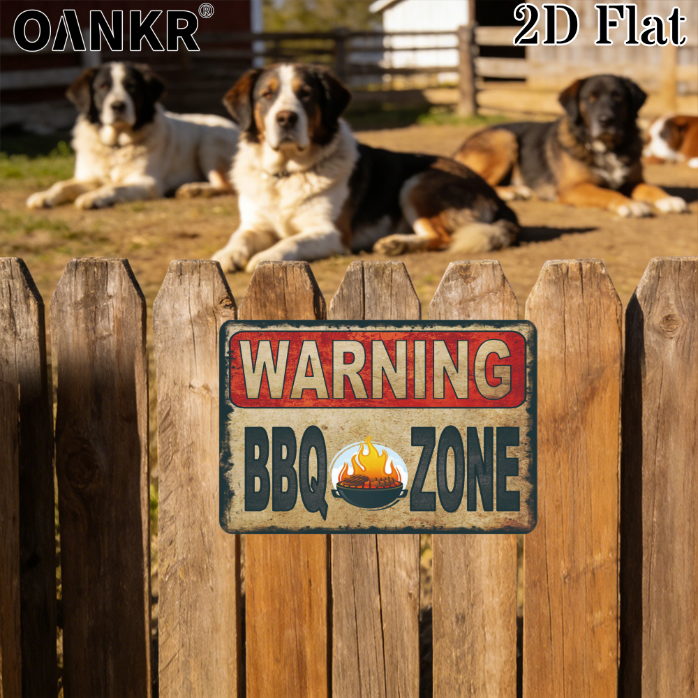 Vintage Warning Poster Metal T - Farming Zone recensie en prijs
