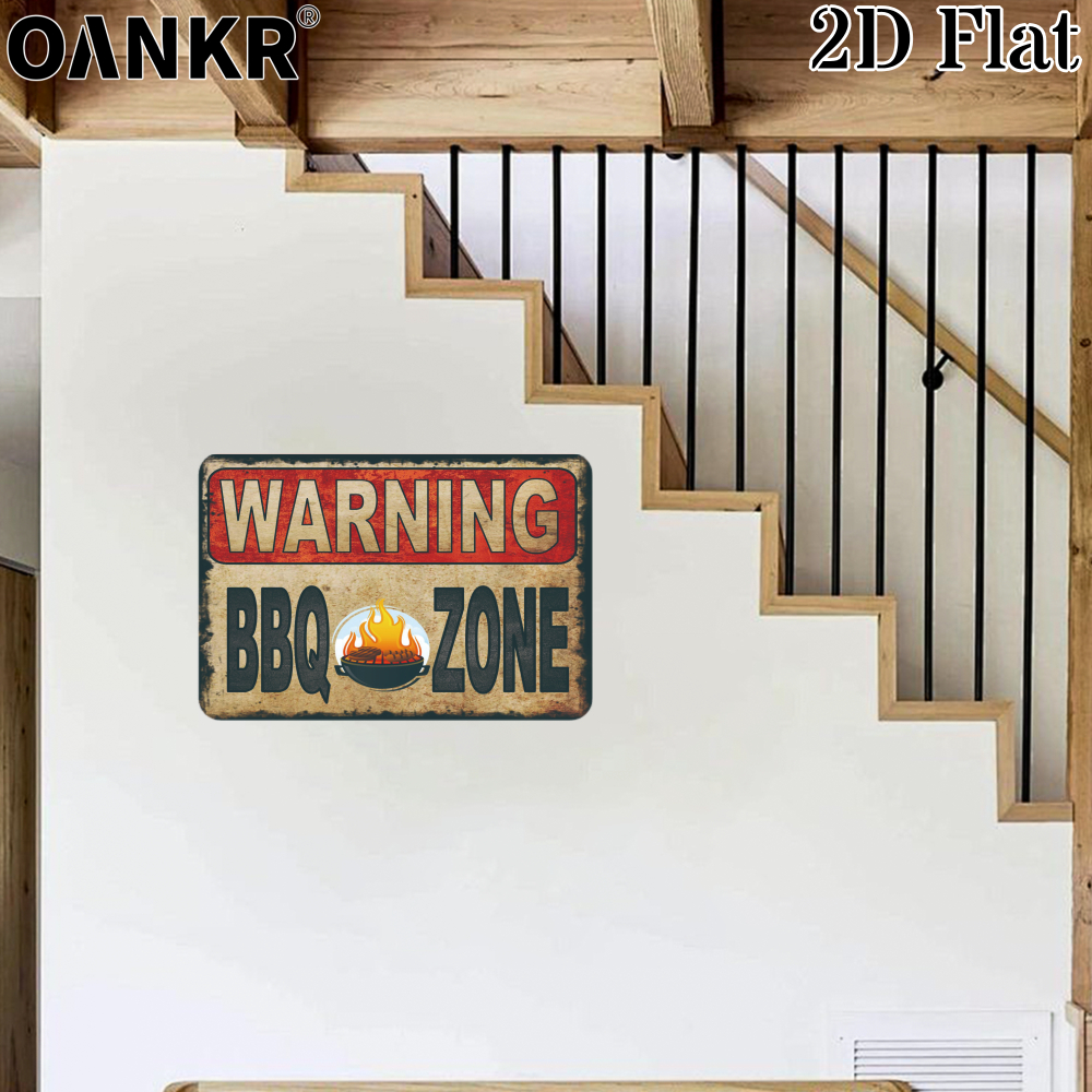 Vintage Warning Poster Metal T - Farming Zone recensie en prijs