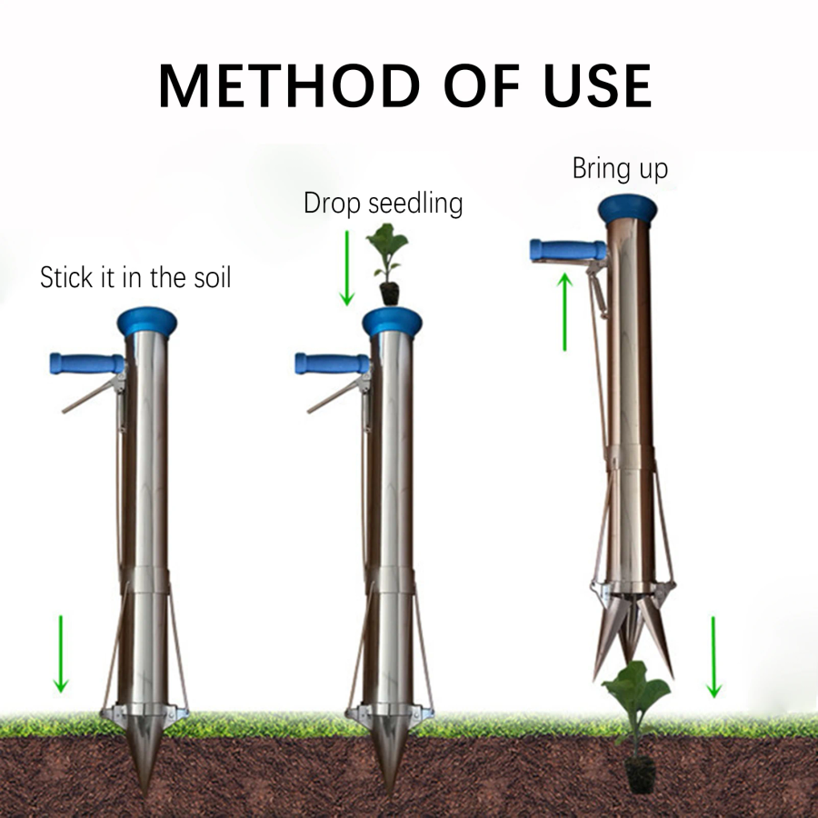 Stainless Steel Manual Seedlin - Vegetable Transplanter recensie en prijs