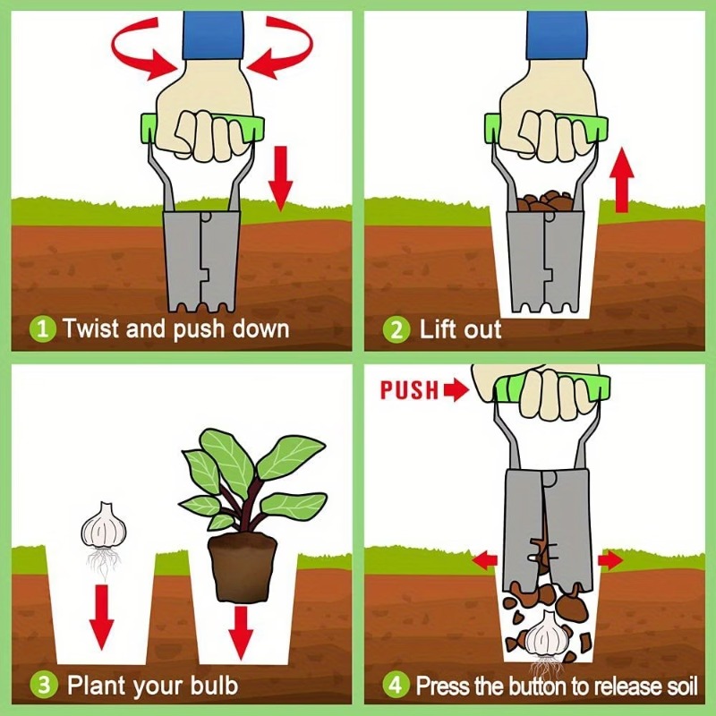 1-5PCS Handle Seedling Transpl - Vegetable Transplanter recensie en prijs