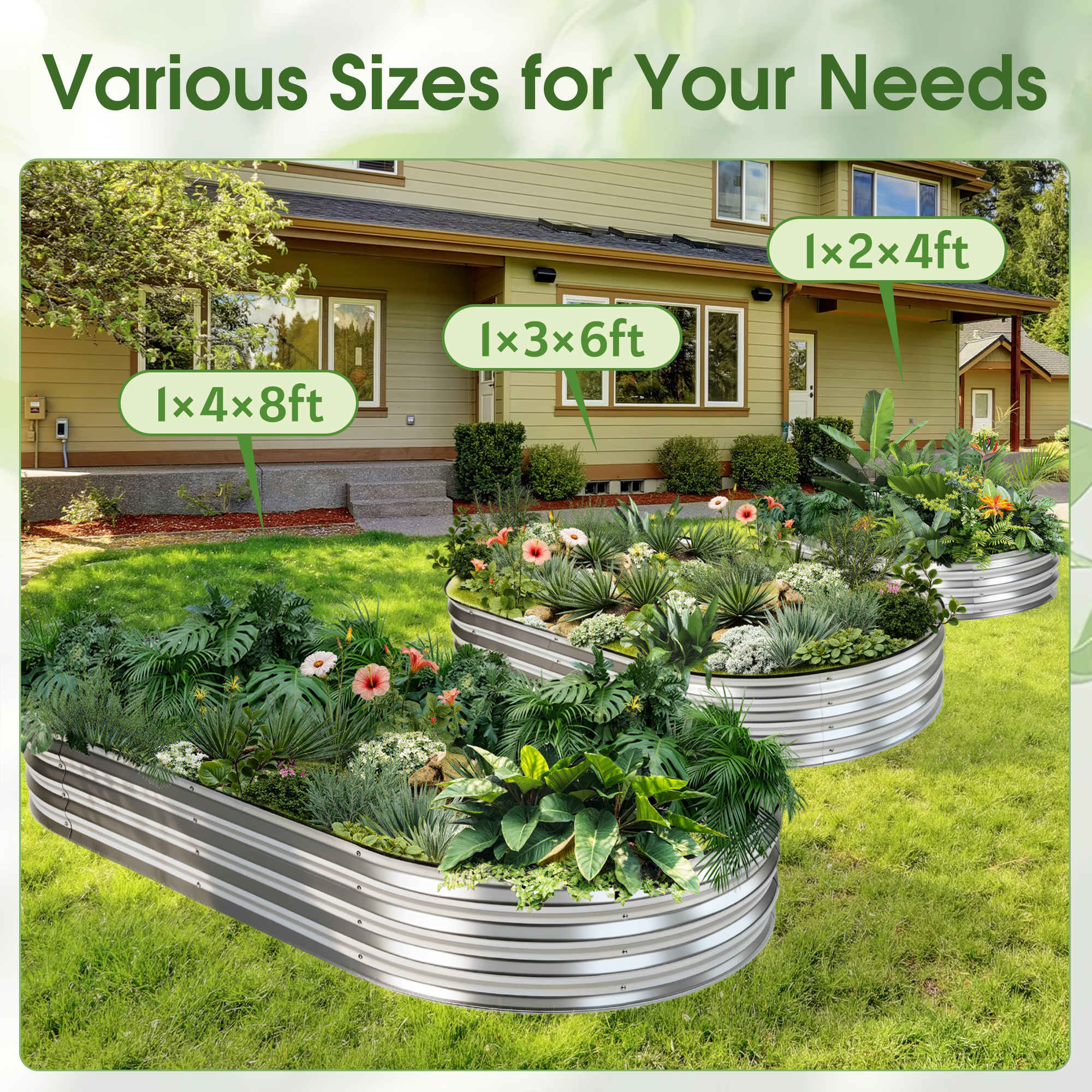 JHK 8x4x1ft Outdoor Metal Gard - Vegetable Transplanter recensie en prijs