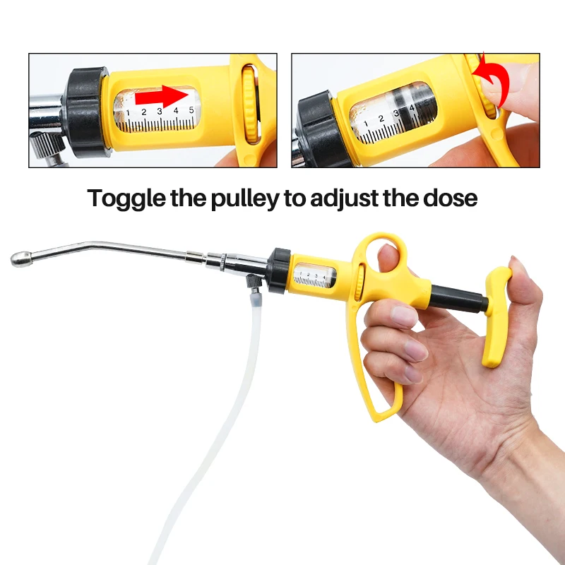 1 Set 5Ml/10Ml Adjustable Cont - Veterinary Syringe Gun recensie en prijs