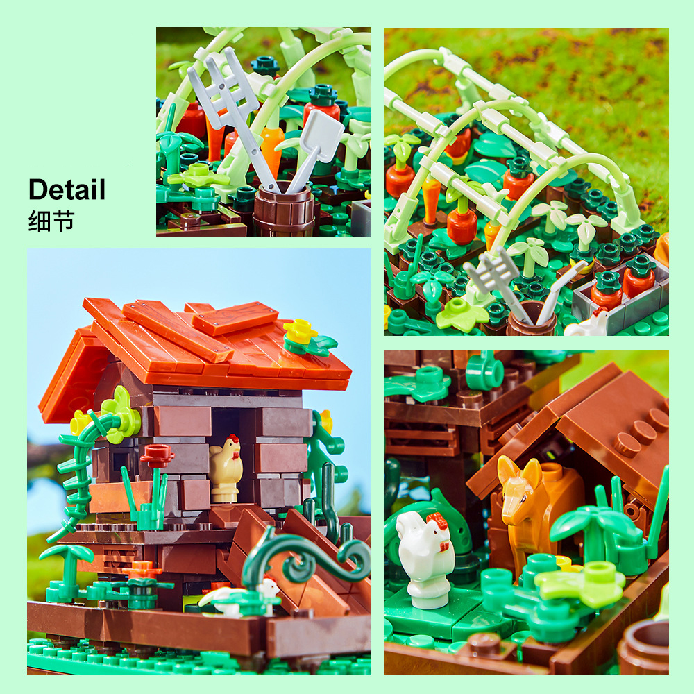 Happy Ranch MOC Building Block - Agriculture Farming Types recensie en prijs
